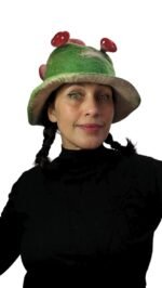 Mushroom Festival Hat Trippy Woodland Nature Flora Fauna Theme Funny Party - Image 5