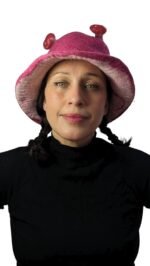 Mushroom Festival Hat Trippy Woodland Nature Flora Fauna Theme Funny Party - Image 2