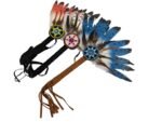 Replica Native American Real Feather Prayer Fan Chakapa Shakapa Bhumpa - Image 4