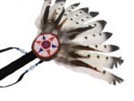 Replica Native American Real Feather Prayer Fan Chakapa Shakapa Bhumpa - Image 11