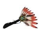 Replica Native American Real Feather Prayer Fan Chakapa Shakapa Bhumpa - Image 7