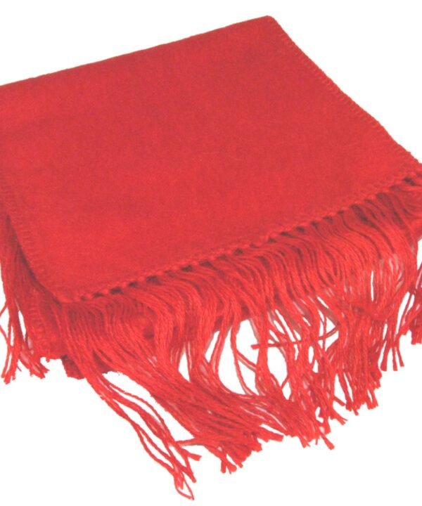 Red Alpaca Scarf 