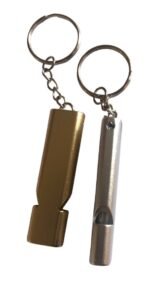 2 x Double Tube Metal Survival Whistle Emergency Distress Safety Equipment Camping Hiking Safety - Image 4
