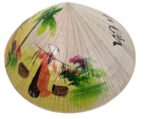 Genuine Painted Vietnamese Non La Hat - Image 5