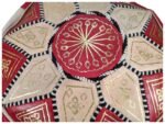 Moroccan Leather Pouffe