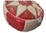 Moroccan Leather Pouffe