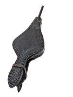 Moroccan Fire Bellows | Metal Leather Wood - Image 2