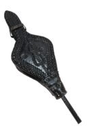 Moroccan Fire Bellows | Metal Leather Wood - Image 3