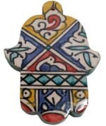 Moroccan Zellige Hand of Fatima / Khmasa / Hamsa S-A4 - Image 3