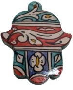Moroccan Zellige Hand of Fatima / Khmasa / Hamsa S-A5 - Image 3
