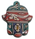 Moroccan Zellige Hand of Fatima / Khmasa / Hamsa S-A5 - Image 2