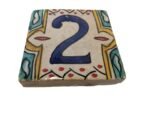 Zellige Number Tile TWO | 10cm / 4'' | Moroccan - Image 2