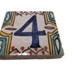 Zellige Number Tile FOUR