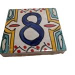 Zellige Number Tile EIGHT