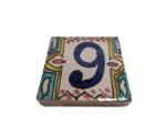 Zellige Number Tile NINE