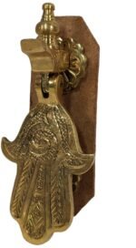 Brass Hamsa Knocker | Genuine Engraved Moroccan - Hand of - Image 2