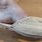 Genuine Moroccan Raffia Sandals Shoes 1cm heel slip on | 7 Sizes