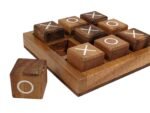 Wooden Tic Tac Toe | Knots and Crosses - Handmade Set XO - Image 4