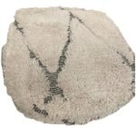 Berber Wool Pouffe | Deep Pile Moroccan 100% Traditionally