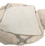 Berber Wool Pouffe | Deep Pile Moroccan 100% Traditionally - Image 4