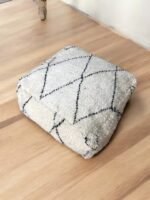 Berber Wool Pouffe | Deep Pile Moroccan 100% Traditionally - Image 5