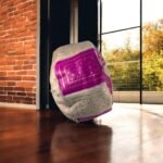 Neon Pink Leather Pouffe | Special Edition Handmade Moroccan - Image 7