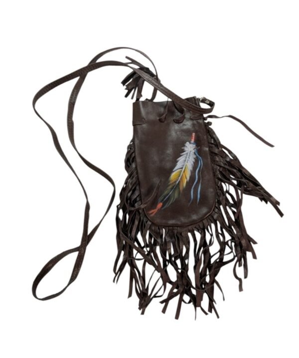 fair trade leather pouch