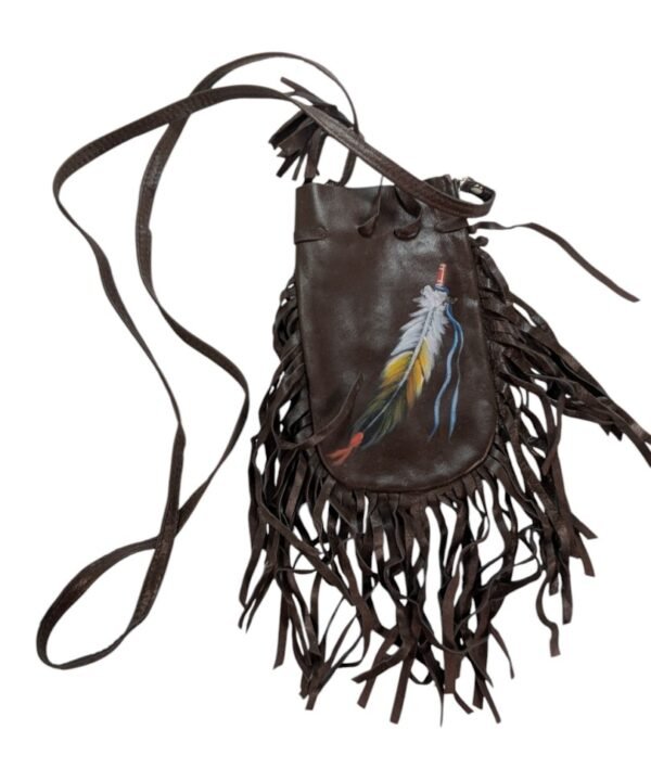 fair trade leather pouch