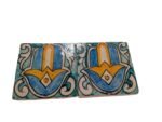 Moroccan Zellige Tiles A | Mosaic - Pair - Hamsa DESIGN - - Image 2