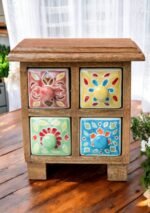 Wooden 4 Drawer Chest