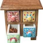 Wooden 4 Drawer Chest