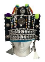 Thai Hmong Tribal Hat | Ethnic Handmade - Headress - Image 5