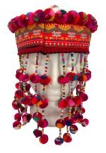 Hmong Tribal Headdress | Ethnic Handmade Thai Headress Hat - Image 3