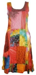 patchwork short dress