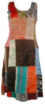 patchwork short dress