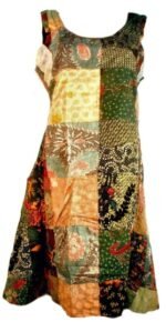 Patchwork Batik Ladies Dress - 4 sizes