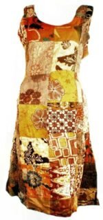 Patchwork Batik Ladies Dress - 4 sizes - Image 6