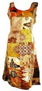 Patchwork Batik Ladies Dress - 4 sizes - Image 13