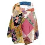 Patchwork Halterneck Skirt - Vintage Balinese Batik - Med - Image 6