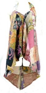 Patchwork Halterneck Skirt - Vintage Balinese Batik - Med - Image 14