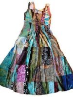 Patchwork Long Dress