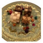 Wooden IQ Puzzles Set | of 4 Handcrafted Cube Game