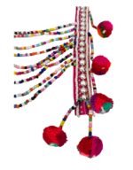 Beaded Hmong Necklace | Ethnic Tribal Sequined Colourful - Image 3