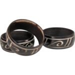 Tagua Nut Rings Set