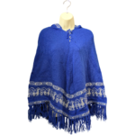 Blue Alpaca Poncho