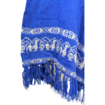 Blue Alpaca Poncho