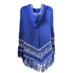 Blue Alpaca Poncho
