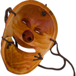 Large Hand-Carved Mask Yangban