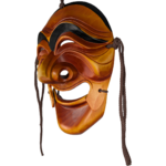 Large Hand-Carved Mask Yangban