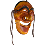 Large Hand-Carved Mask Yangban